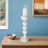 Elegant Sculptural Glass Candle Holder with Glam Design and Decorative Taper Silhouette-1542261508-1542261506
