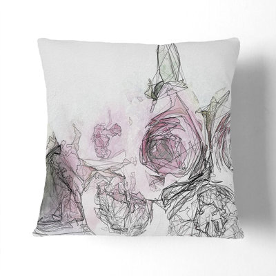 Floral Square Throw Cushion