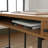 L-Shaped Desk, Brown Finish