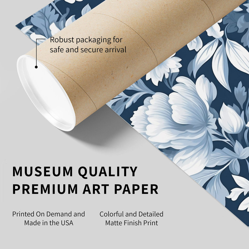 Floral Floral Elegance Flowers, impression de chalet sans cadre, H 36 po x l 24 po