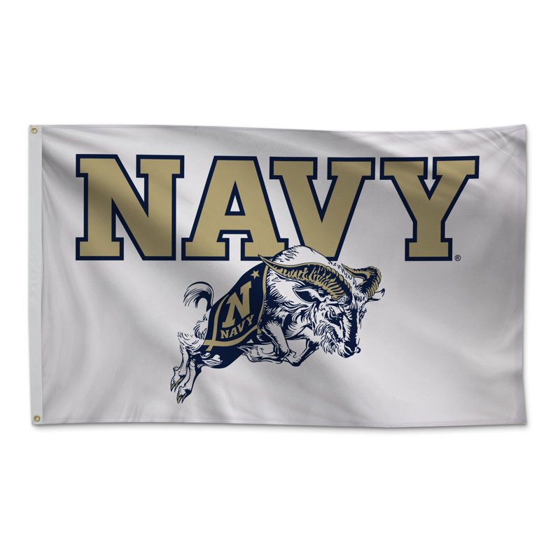 Marine Midshipmen - drapeau en nylon imprimé 3 pi x 5 pi - Licence NCAA