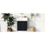 Meuble-lavabo de salle de bain 21,6 po - Lavabo en céramique, rangement sur le côté droit, armoire contemporaine peinte en noir avec apparence de style moderne-1196764295
