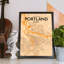 « portland city map », reproduction d’impression sur affiche-31735832