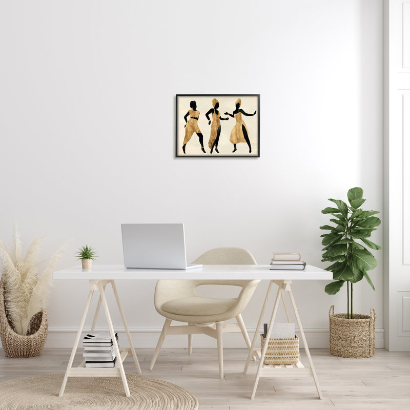 Powerful Women Dancing, Giclée encadrée noir minuit, H 16 po x l 20 po
