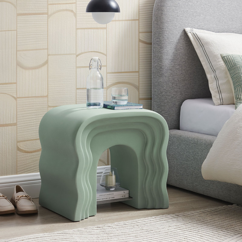 Table d'appoint Jorin Squiggle, Sage