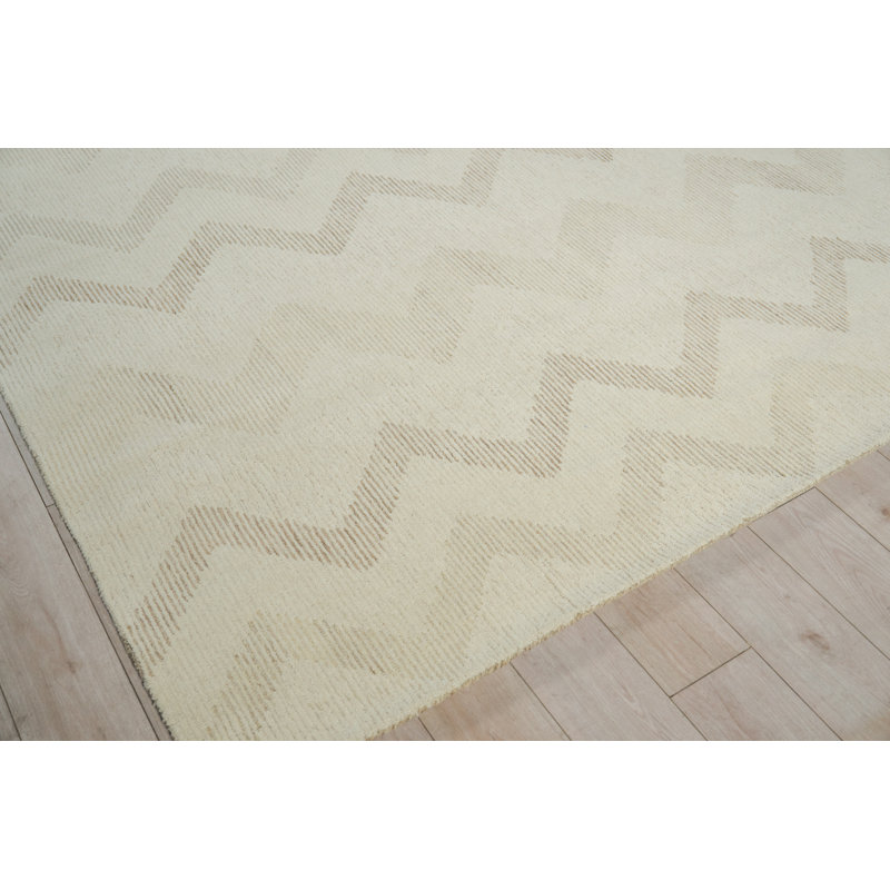 Cambria Hand Tufted New Zealand Wool Taupe/Multi Area Rug, 6'X9'