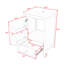 Meuble-lavabo de salle de bain avec lavabo en céramique, armoire à porte à fermeture douce, support de rangement et tiroir-1945868237