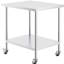 Table de travail en acier inoxydable 30 po x 36 po x 38 po (table basse incluse)