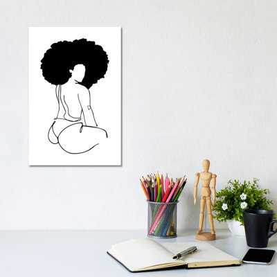 «Nude in Black No. 6» par Domonique Brown - impression sur toile tendue