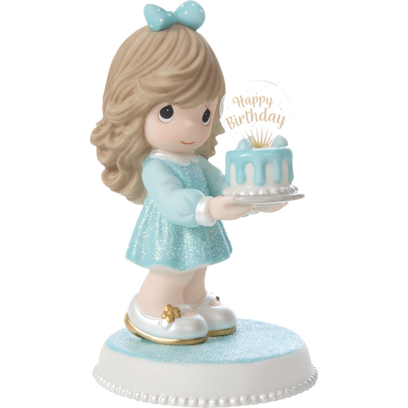 Figurine Precious Moments, Bleu/brun