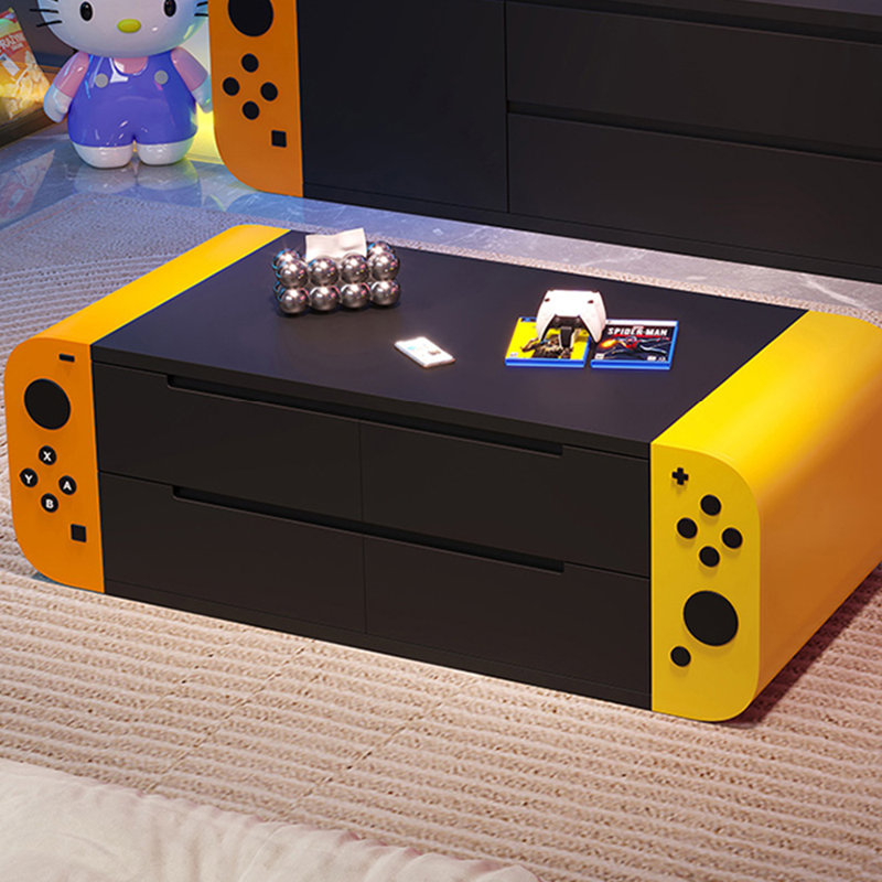 Gaming room handle storage coffee table