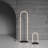 53.9'' Matte LED Task Floor Lamp Set