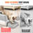 6 in Deep Cat Litter Box Odor-Free Litter Box with Filtering Foot Board-105368525