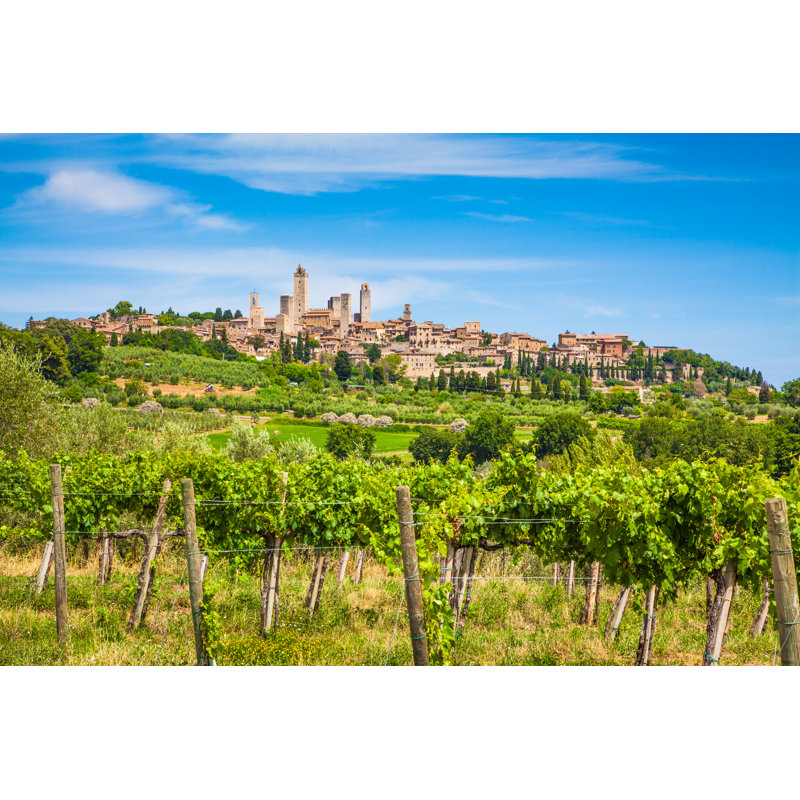 Medieval Town Of San Gimignano, Tuscany, Italy - Wrapped Canvas Print, 30cm H x 46cm W