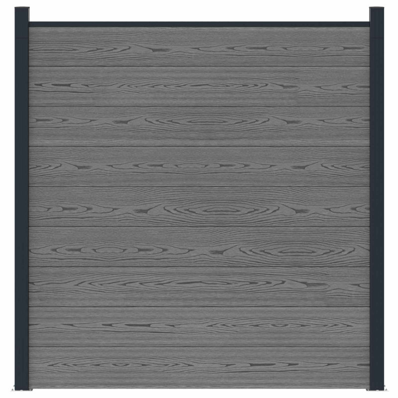 Fencing Kits Fencing with 1 Panel(s) Included, 2, 186cm H x 180cm W, Grey