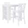 Ariarna 3pc Counter Height Space Saver Dining Set