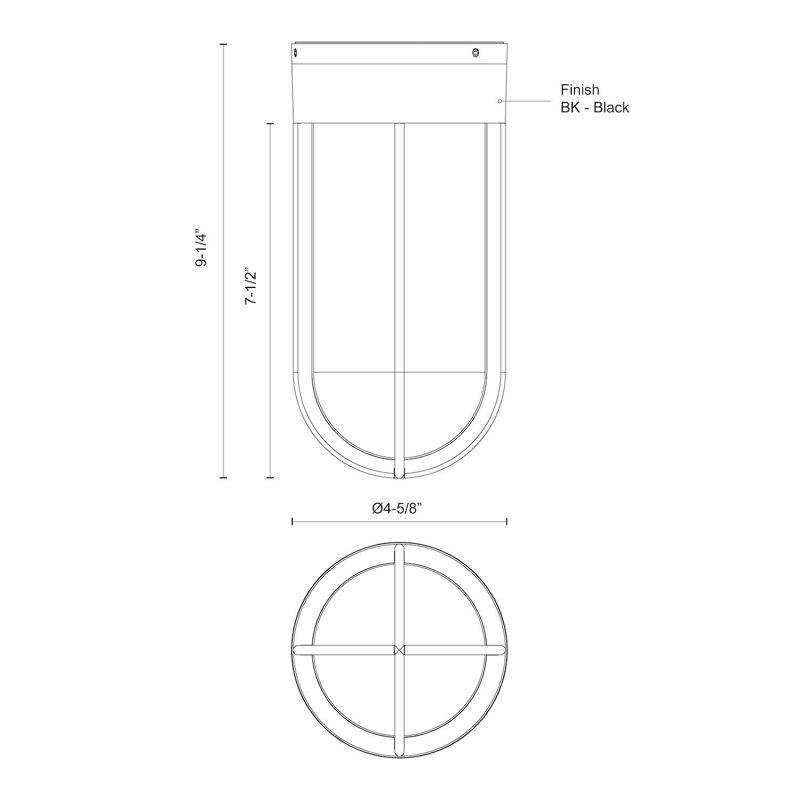 Davy LED Outdoor Flush Mount