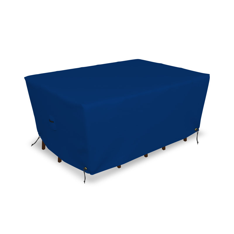 Rectangular Outdoor Dining Table and Chair Cover for Patio Furniture with Air Vent & Drawstrings, Water-Resistant, UV & Tear Resistant Patio Furniture Cover