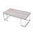 Rectangular Coffee Table With Metal Sled Base