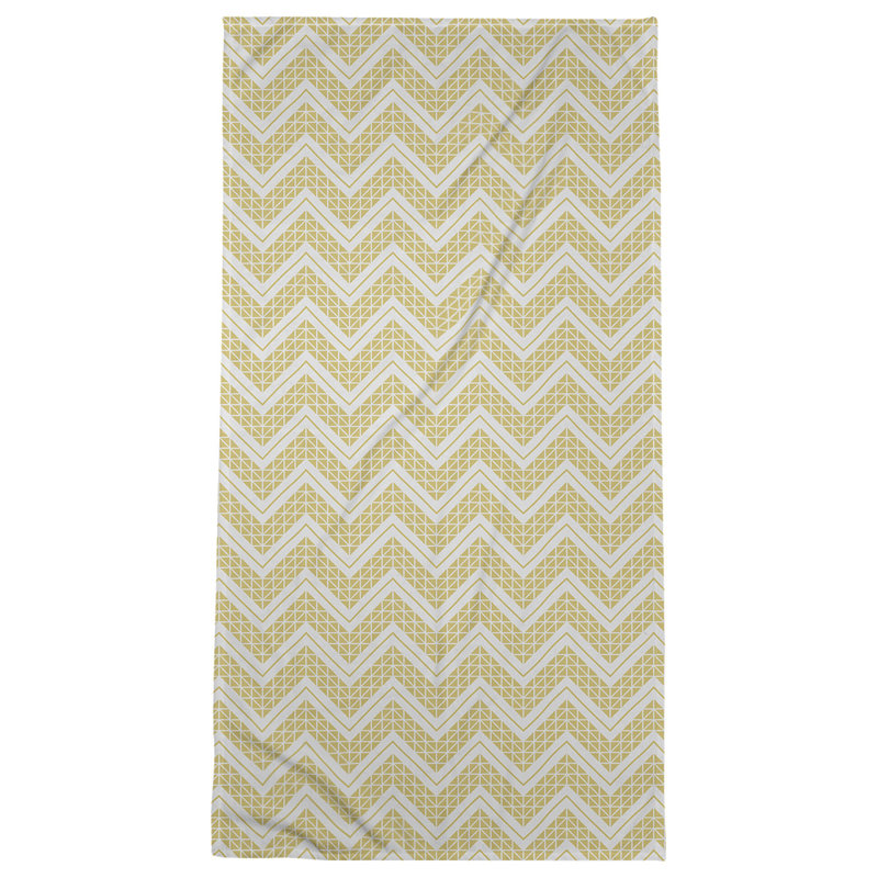 Serviette de plage Stephenie, Jaune / argent clair