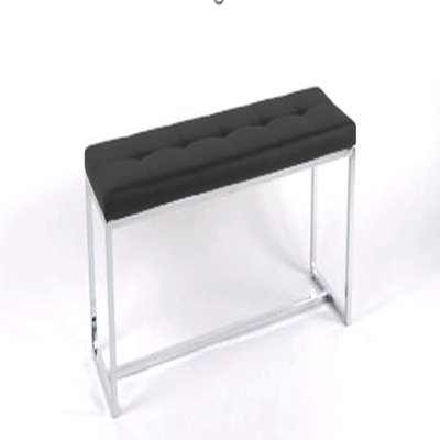 Banc latéral Baizu avec grand siège en polyuréthane - gris