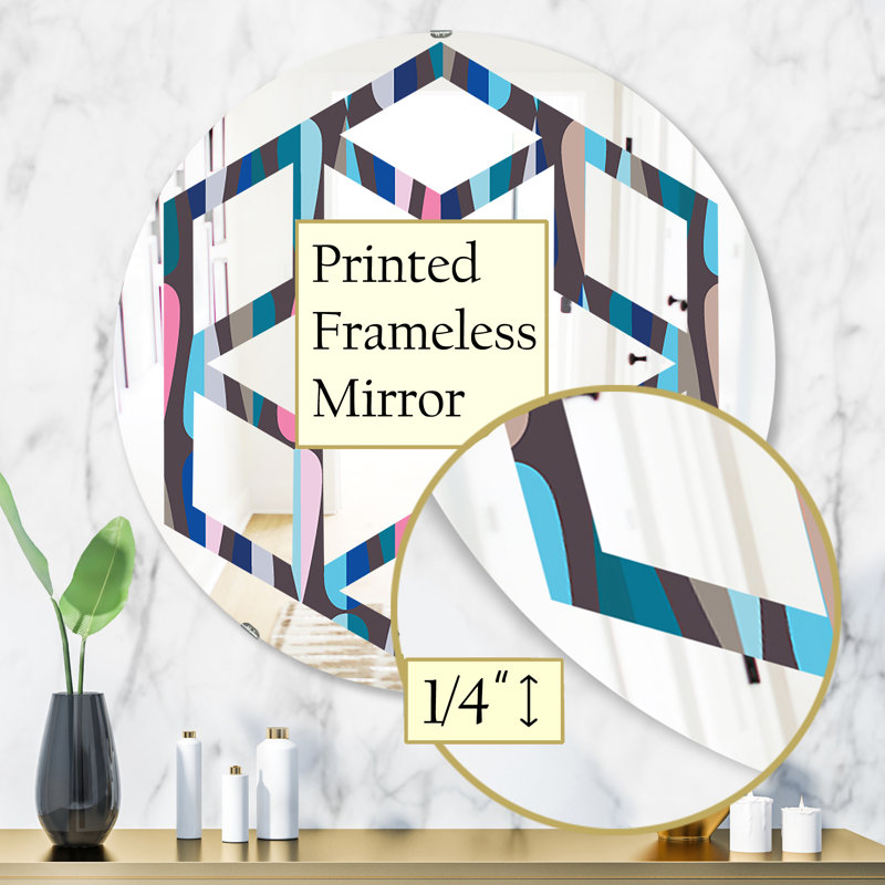 Miroir mural Hexagon Star, H 31,5 po x l po