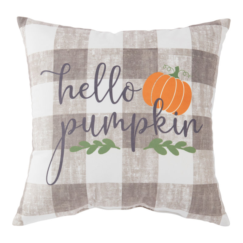 Hello Pumpkin Polyester Throw Pillow