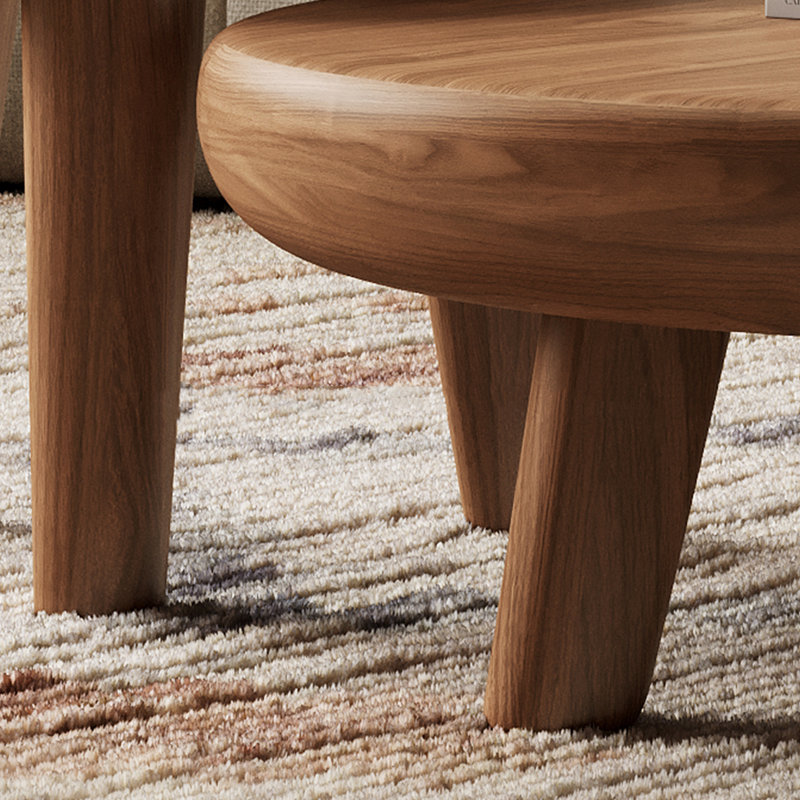 Ensemble de tables basses modernes et minimalistes, Naturel