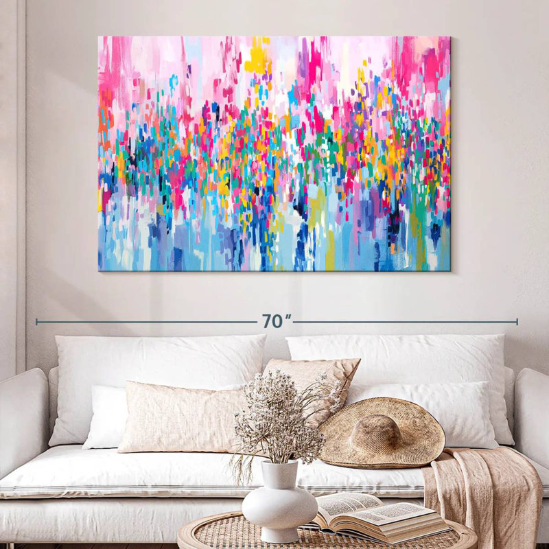 Avery Abstract Vibrant Mix III, H 34 po x l 51 po