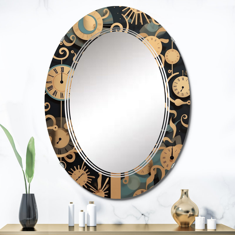 Mersea - Miroir mural moderne ovale, 36 po x 24 po