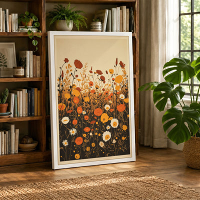 Wildflower Garden Botanical - Wrapped Canvas