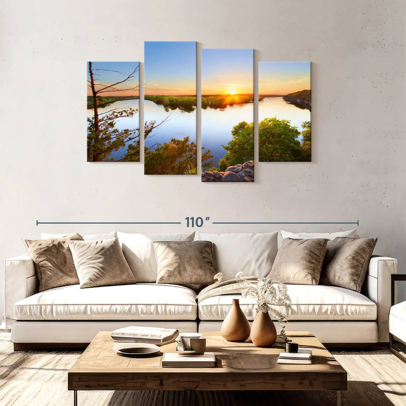 Alvord Truman Lake Sunset, 48" H x 75" W