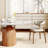 5Pcs Dining Set With 4 Upholstered Chairs-44707359-44707346