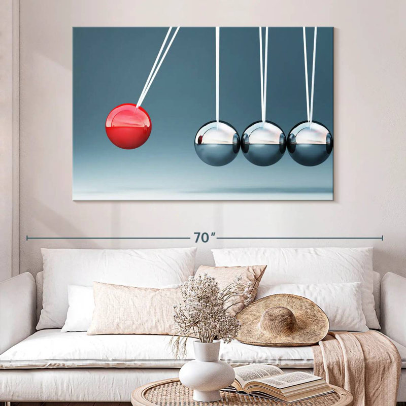 Keiri Newton's Cradle Spheres, 34" H x 51" W