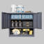 Armoire à outils murale grise grise H 30,43 po, métal avec tablettes amovibles, porte coulissante lisse, armoire de rangement flottante à installation rapide, conception à mouvement de charnière précis