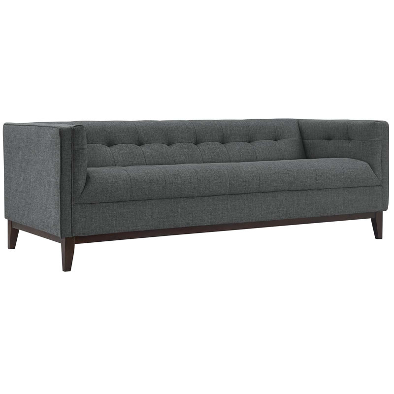 Strick & Bolton Vinnie Mid-century Modern Sofa, Gray Polyester