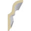 Moulure couronne Endurathane Alexandria, H 3 3/4 po x P 1 7/8 po x F 3 7/8 po x L 94 1/2 po, (répétition 1/2 po), apprêtée en usine