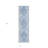 8' Runner Blue Geometric Washable Non Skid Indoor Outdoor Runner Rug