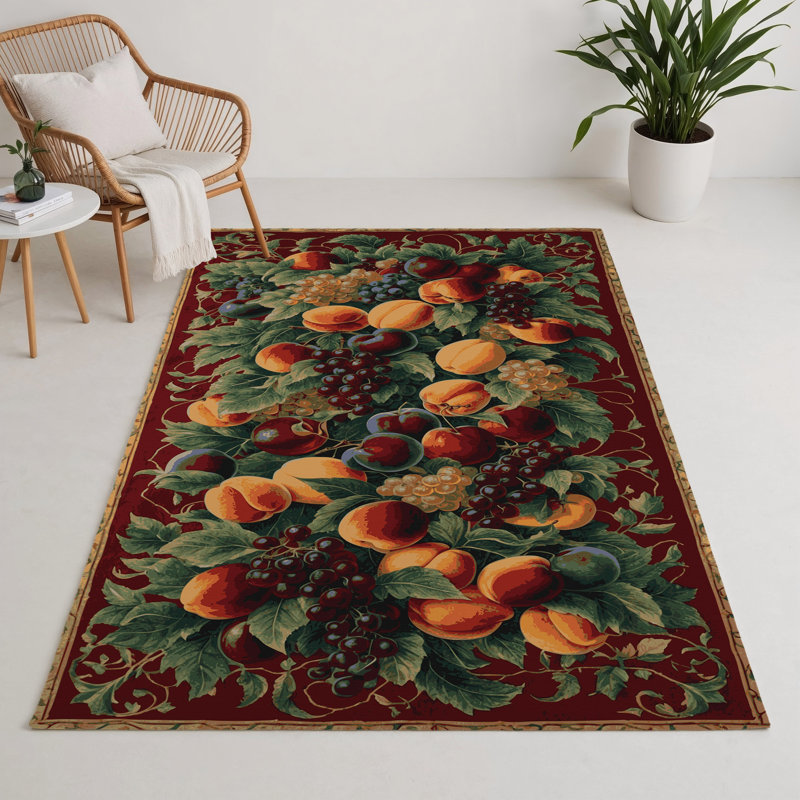 Tapis noir français intérieur et extérieur, Rectangle 5 pi x 7 pi
