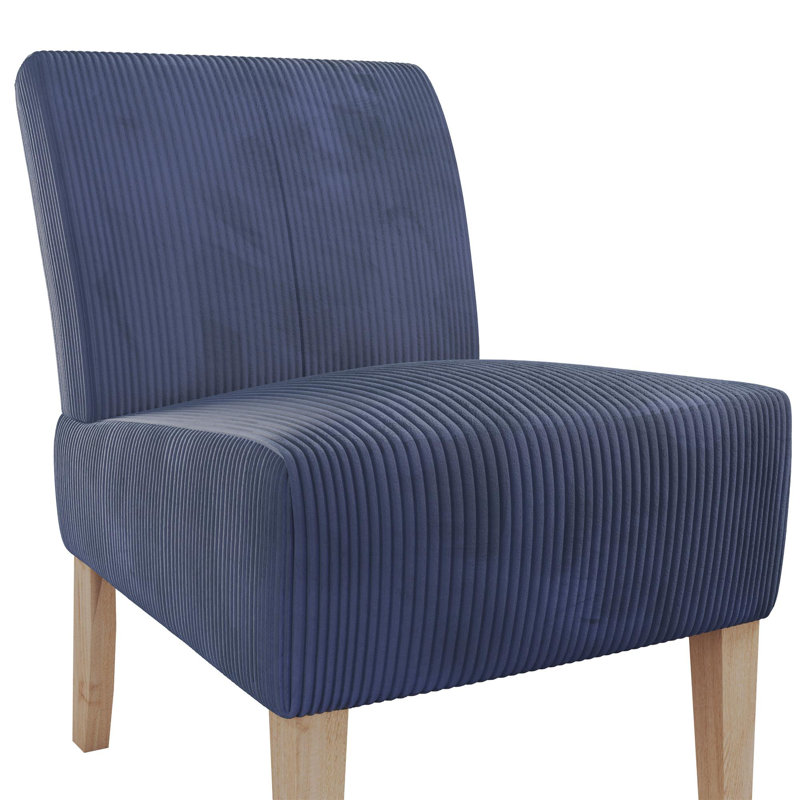 Armante Upholstered Accent Chair, Navy