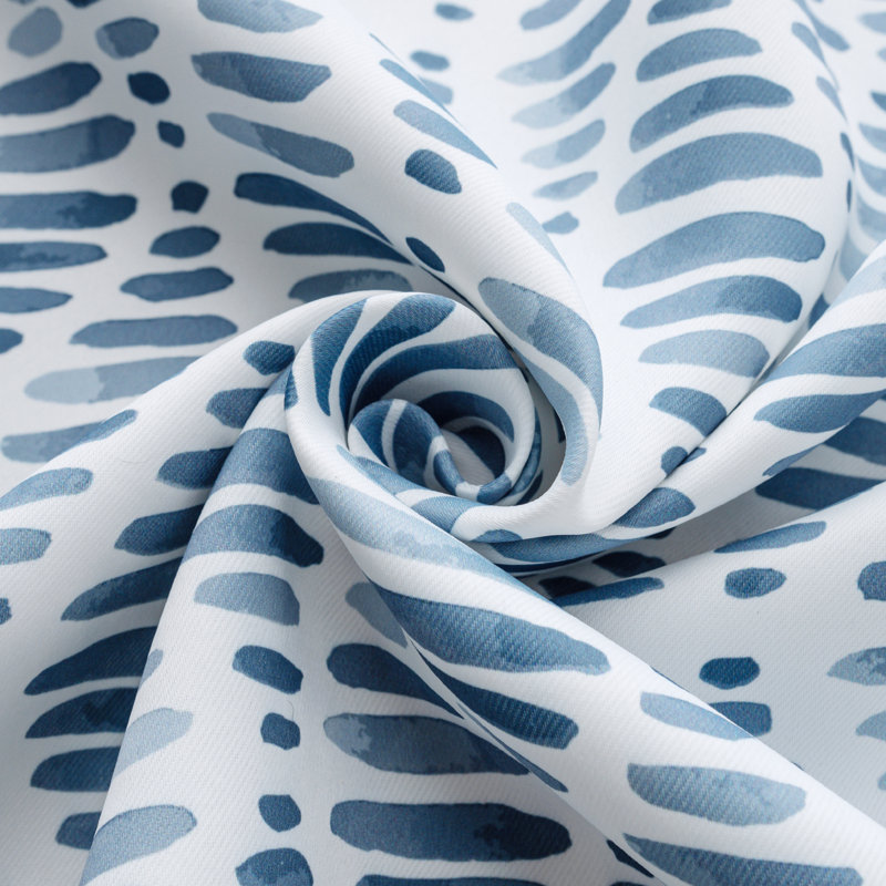 Lanning Diamond Room Darkening Window Curtain, 54" W x 84" L, Blue
