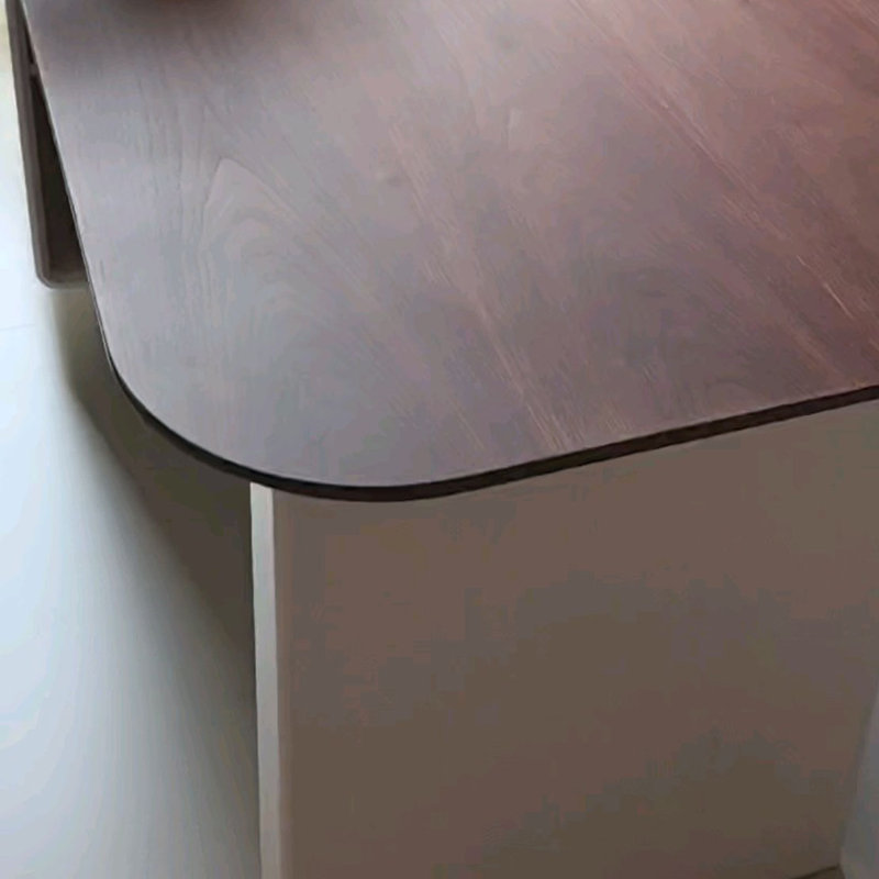Bureau à tiroirs en bois massif avec charge sans fil, H 29,52 po x l 78,74 po x P 27,55 po