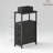 Narrow End Table With 3 Drawers And Open Shelf, Slim Nightstand And Small Side Table For Bedroom And Living Room Storage