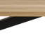 Leilani Oak Metal Base Dining Table