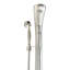 Robinet de baignoire autoportant à fixation au sol avec douche à main Pluto - Nickel brossé-95302652-95426497