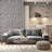 Geometric Triangle Pattern Embossed Wallpaper-142728506