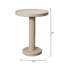 Bourbon Round Solid Wood Dining Table-748456938