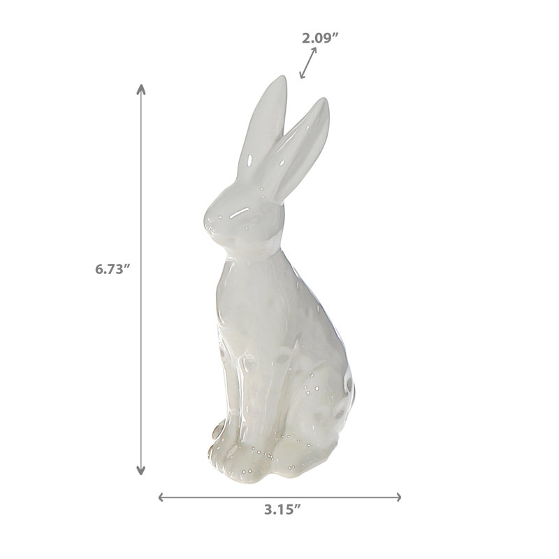 Lapin décoratif en céramique