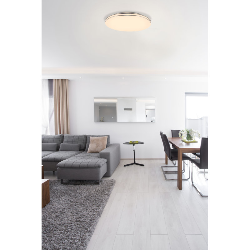 Albrecht Plastic LED Flush Mount, 8cm H x 53cm W x 53cm D