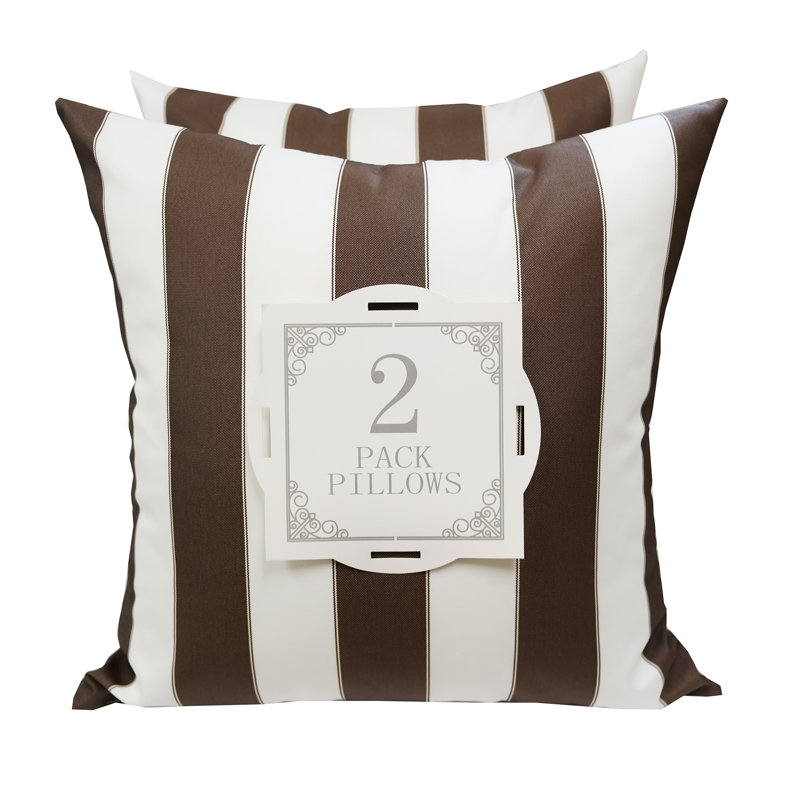 Outdoor Pillow Cover and Insert, Gray, 20" x 20"